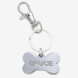 Harley Quinn Birds of Prey Hyena Bruce Silver Bone Dog Tag Key Ring NWT